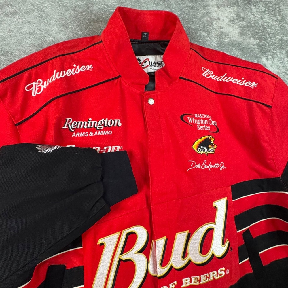 VTG Chase JH Design Men's 2XL Budweiser Dale Earnhardt Jr Nascar Racing Jacket